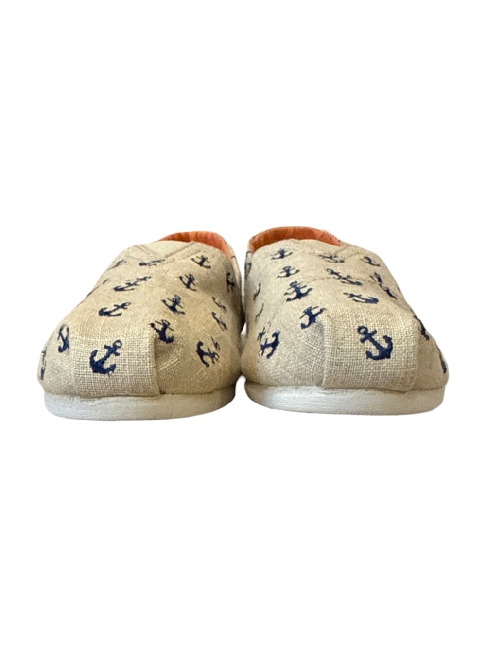 Toms Classic Anchor Nautical Flat Slip-On Canvas Shoes Women’s Size 8.5 - Picture 6 of 11